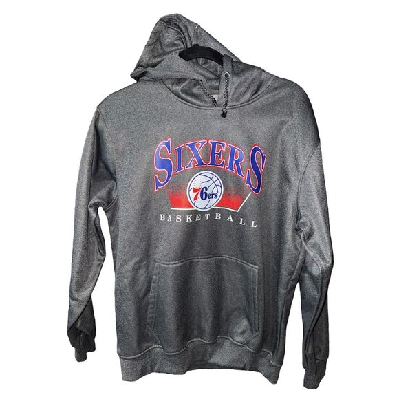 Philadelphia 76ers basketball grey hoodie, Size Medium - Picture 2 of 5